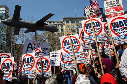 Manifestation anti-guerre à New York