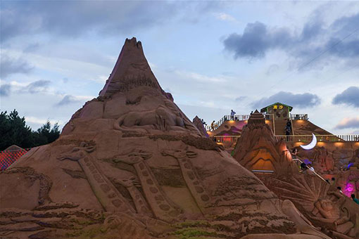 Chine : Festival international de sculptures sur sable de Zhoushan