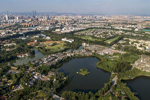 Chine: vue aérienne de Kunming
