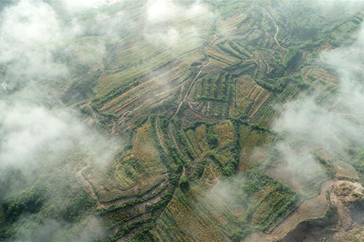 Paysage de nuages dans le nord de la Chine