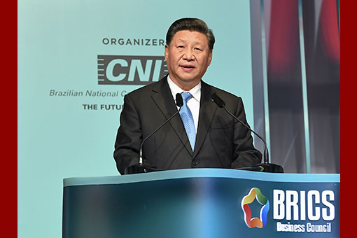 Le président chinois appelle les milieux d'affaires à participer activement à la coopération économique des BRICS
