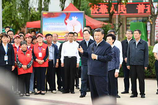 Xi Jinping inspecte le Ningxia (nord-ouest)