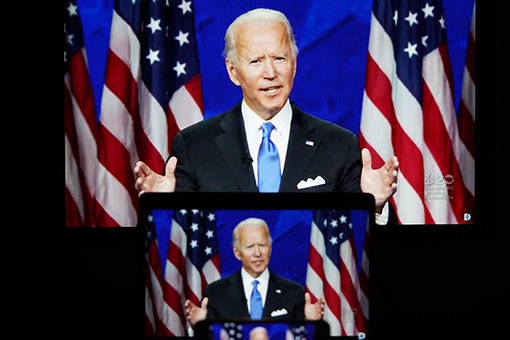 Etats-Unis : Biden accepte l'investiture d&eacute;mocrate &agrave; la pr&eacute;sidentielle, promettant de "mieux reconstruire le pays"