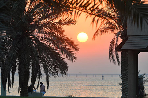 Coucher du soleil à Koweït