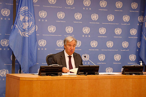 Le chef de l'ONU appelle à profiter des efforts de redressement post-COVID-19 pour mieux lutter contre le changement climatique