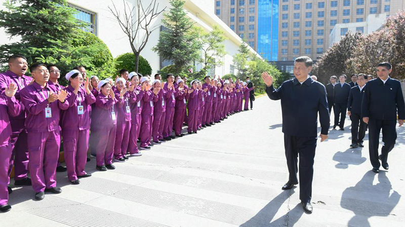 Xi Jinping inspecte le Qinghai, dans le nord-ouest de la Chine
