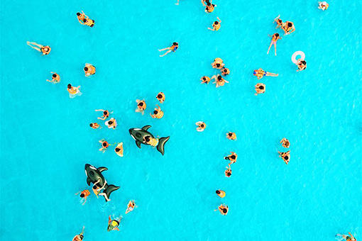 Chine: un parc aquatique à Lianyungang