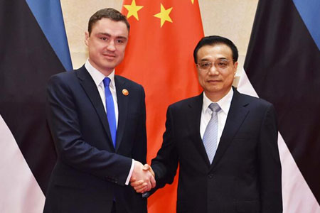 La Chine et l'Estonie s'engagent à renforcer la coopération sur les infrastructures 
et le tourisme